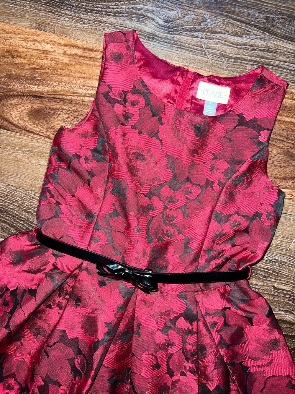 The Children’s Place Formal Floral Jacquard Dress, Size 8 - Picture 3 of 11